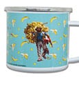 Bud Spencer Enamel Mug Banana Joe by Blechwaren Fabrik Braunschweig