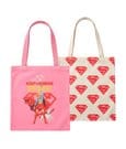 DC Comics Tote Bags 2-Pack Superman Supergirl by Cerdá