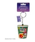 KPop Demon Hunters Squishy Keychain Zoey Hamburger Noodles by Cinereplicas
