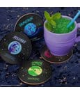 KPop Demon Hunters Set of 4 Coasters Hunters & Demons Soundtrack by Cinereplicas