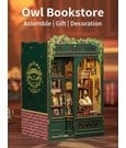 Book Nook Owl Bookstore 17 x 12 cm by CuteBee