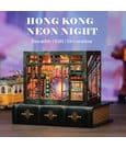 Book Nook Hong Kong Neon Light 13 x 17 cm by CuteBee