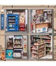 Miniature House Model Kit Beika-cho Convenience Store 22 x 15 cm by CuteBee