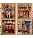 Miniature House Model Kit Sakura O Kimono Shop 19 x 14 cm by CuteBee