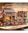 Miniature House Model Kit Sakura O Kimono Shop 19 x 14 cm by CuteBee