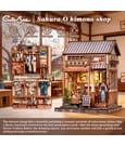 Miniature House Model Kit Sakura O Kimono Shop 19 x 14 cm by CuteBee