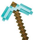 Minecraft Plastic Replica Diamond Pickaxe 40 cm by Disguise