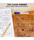 Enhance RPG Series Acrylic Character Sheet Set *English Version* by Enhance