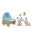 Sylvanian Families: Chocolate Rabbit Twins with Stroller Set by Epoch Toys