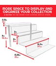 Evoretro Acrylic Shelf Riser 2-Pack RS6 by Evoretro