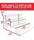 Evoretro Acrylic Shelf Riser 2-Pack RS9 by Evoretro