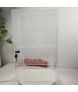Evoretro 4-Tier Locking Acrylic Tiered Countertop Showcase Display Case by Evoretro