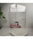 Evoretro 4-Tier Locking Acrylic Tiered Countertop Showcase Display Case by Evoretro