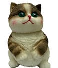 Fun Maker Squishy Fidget Toy Dark Brown Cat 11 cm by Fun Maker Limited