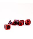 FanRoll Dice Set Red with Black Enamel (7) by FanRoll