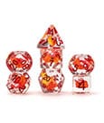 Dragon Storm Inclusion Dice Set Red Dragon (7) by FanRoll