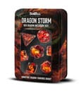 Dragon Storm Inclusion Dice Set Red Dragon (7) by FanRoll