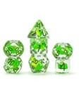 Dragon Storm Inclusion Dice Set Green Dragon (7) by FanRoll