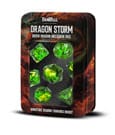 Dragon Storm Inclusion Dice Set Green Dragon (7) by FanRoll