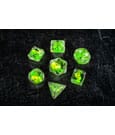Dragon Storm Inclusion Dice Set Green Dragon (7) by FanRoll