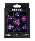 Fanroll Greatest Hits Resin Dice Set Eternal Purple & Blue (7) by FanRoll