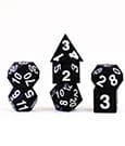 FanRoll Sharp Edge Silicone Dice Set Gold Scatter (7) by FanRoll