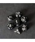 FanRoll Sharp Edge Silicone Dice Set Gold Scatter (7) by FanRoll