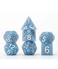FanRoll Sharp Edge Silicone Dice Set Glacial Debris (7) by FanRoll