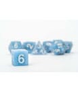 FanRoll Sharp Edge Silicone Dice Set Glacial Debris (7) by FanRoll
