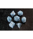 FanRoll Sharp Edge Silicone Dice Set Glacial Debris (7) by FanRoll