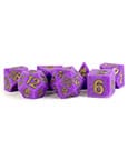 FanRoll Sharp Edge Silicone Dice Set Regal Ricochet (7) by FanRoll