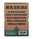 Metal Gear Solid 2 Ingot Snake 24k Gold Plated Limited Edition by FaNaTtik