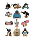 Pingu Mystery Pin Badges Blind Box Display (12) by FaNaTtik