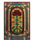 Stranger Things Resin Plaque Creel House Stained Glass Window by FaNaTtik