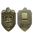 Five Nights at Freddy´s Replica Security Badge Antique Brass Edition by FaNaTtik