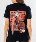 DC Comics T-Shirt Harley Quinn Front Back Warning by CID