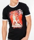 Gotham City Sirens T-Shirt Crossword Black Ringer by CID
