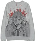 Chainsaw Man Sweater Power Grey Melange by Difuzed