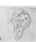 Jurassic Park Topographic Map Isla Nublar by Elite Creature Collectibles