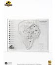 Jurassic Park Topographic Map Isla Nublar by Elite Creature Collectibles