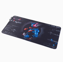 Load image into Gallery viewer, Moeyu Kamen Rider Build × W RGB Light-Up XL Mouse Pad, Official Oversized Gaming Desk Mat
