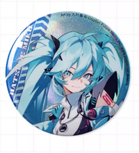 Load image into Gallery viewer, Moeyu Hatsune Miku Badge, RAVE Series, Official Vocaloid Anime Pin
