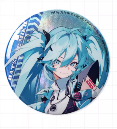Moeyu Hatsune Miku Badge, RAVE Series, Official Vocaloid Anime Pin