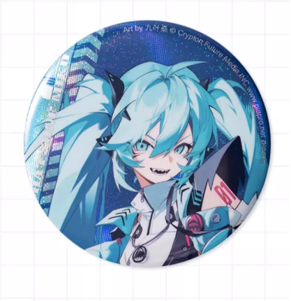 Moeyu Hatsune Miku Badge, RAVE Series, Official Vocaloid Anime Pin - Moeyu - Makochan - Belgium - Europe
