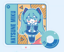 Tải hình ảnh vào trình xem Thư viện, Moeyu Hatsune Miku CD Series Acrylic Keychain | Cute Vocaloid Standee Accessory
