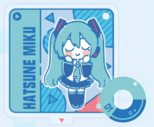 Tải hình ảnh vào trình xem Thư viện, Moeyu Hatsune Miku CD Series Acrylic Keychain | Cute Vocaloid Standee Accessory

