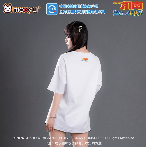 Moeyu Detective Conan Million Dollar Five-pointed Star hand-painted poster short-sleeved T-shirt loose two-dimensional peripherals