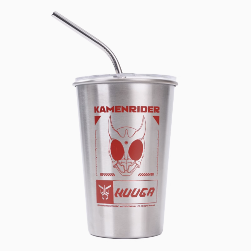 Moeyu Kamen Rider W Stainless Steel Tumbler with Straw, Official Double Riders Drink Cup - Moeyu - Makochan - Belgium - Europe
