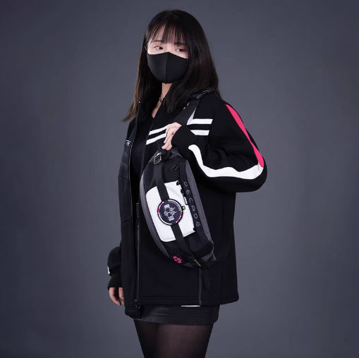 Moeyu Kamen Rider Decade Belt-Inspired Shoulder Bag, Official Chest/ Waist Bag with Henshin Design