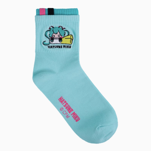 Moeyu Hatsune Miku YaoYao Series Socks – Women’s Mid-Calf Summer Breathable Sport & School Style Socks - Moeyu - Makochan - Belgium - Europe